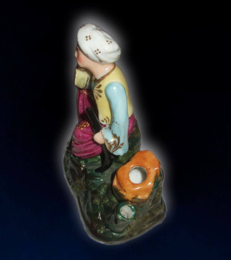 European Porcelain Figurine Of A Turk European Porcelain Figurine Of A Turk
