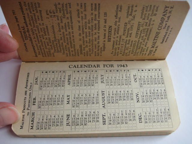 1942 Miniature MALTINE Memo Books (12) 1942 Miniature MALTINE Memo Books (12)