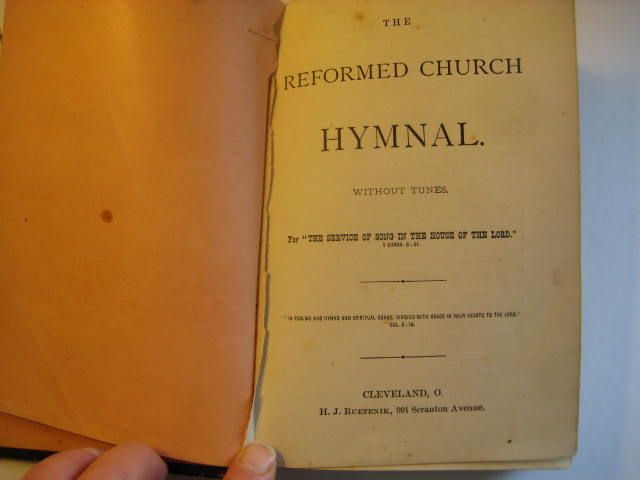 1878 Leather-Bound Hymnal 1878 Leather-Bound Hymnal