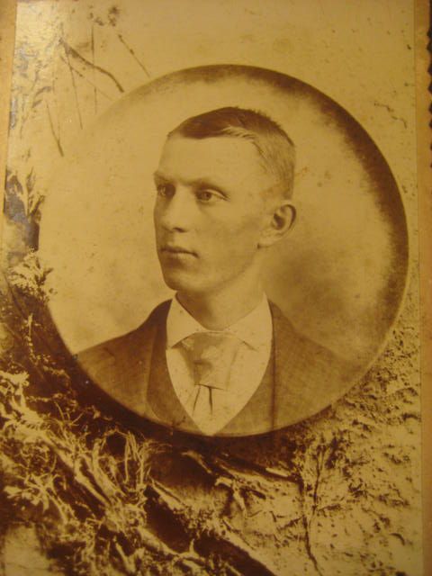 1891 Cabinet Card Photograph of Young Man / Inscribed 1891 Cabinet Card Photograph of Young Man / Inscribed