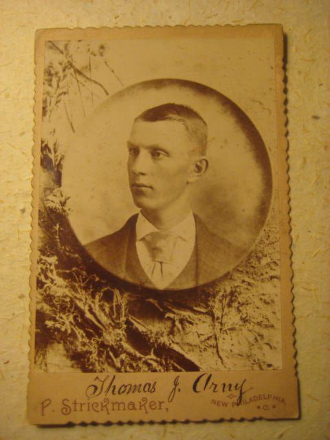 1891 Cabinet Card Photograph of Young Man / Inscribed 1891 Cabinet Card Photograph of Young Man / Inscribed