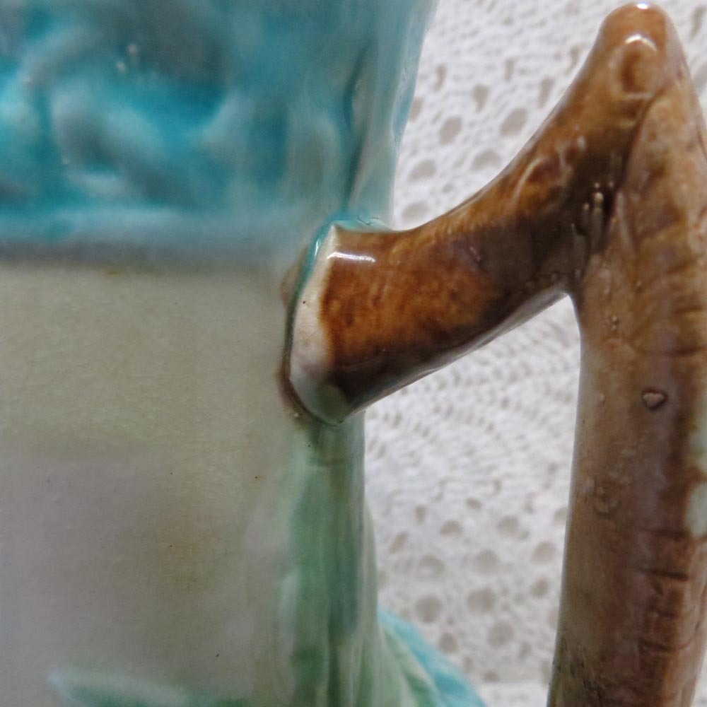 Beautiful Majolica Bird in Flight Pitcher Beautiful Majolica Bird in Flight Pitcher