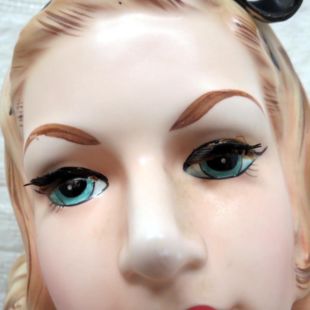 Topline Imports Inc Lady Head Vase #50/425 in Green Topline Imports Inc Lady Head Vase #50/425 in Green