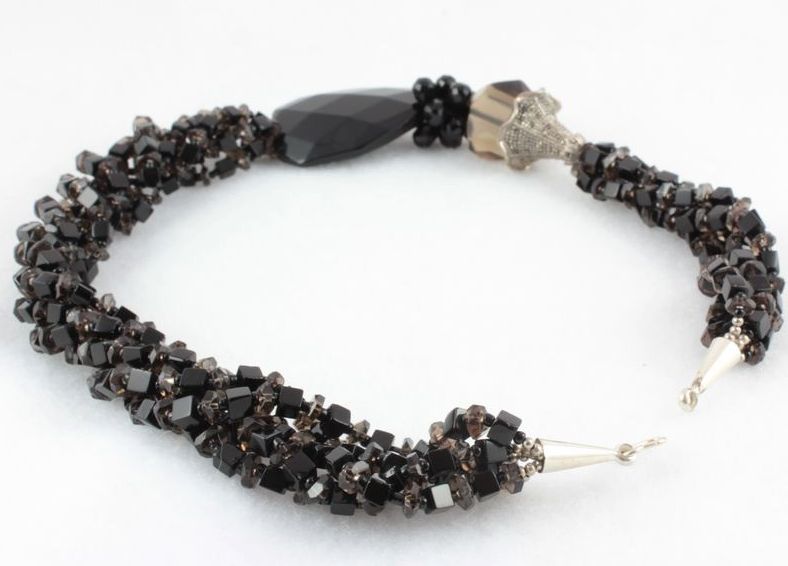 Black Onyx And Smoky Quartz In This Very Distinctive And Unforgettable Creation Black Onyx And Smoky Quartz In This Very Distinctive And Unforgettable Creation