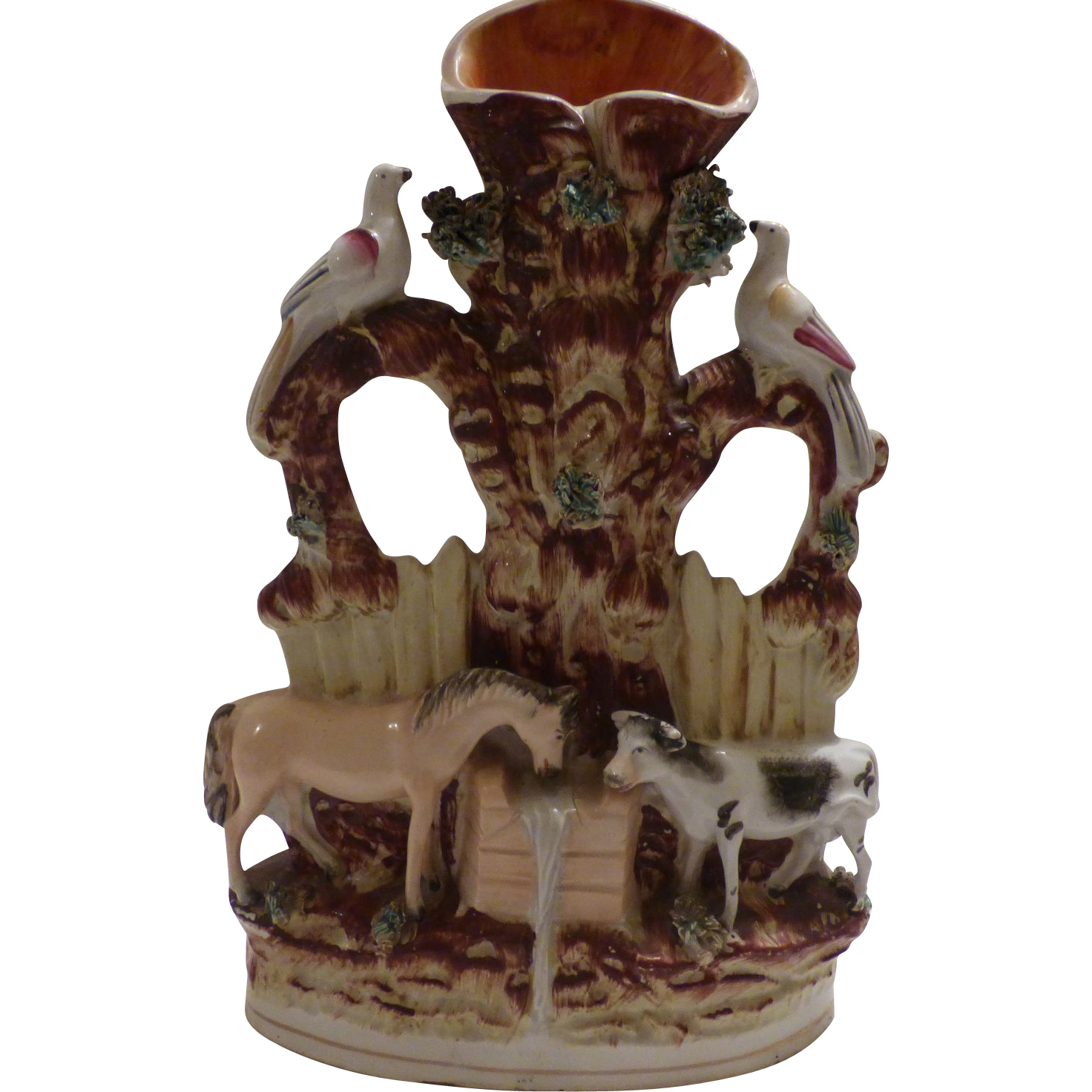 Staffordshire Spill Vase from suzieqs on Ruby Lane