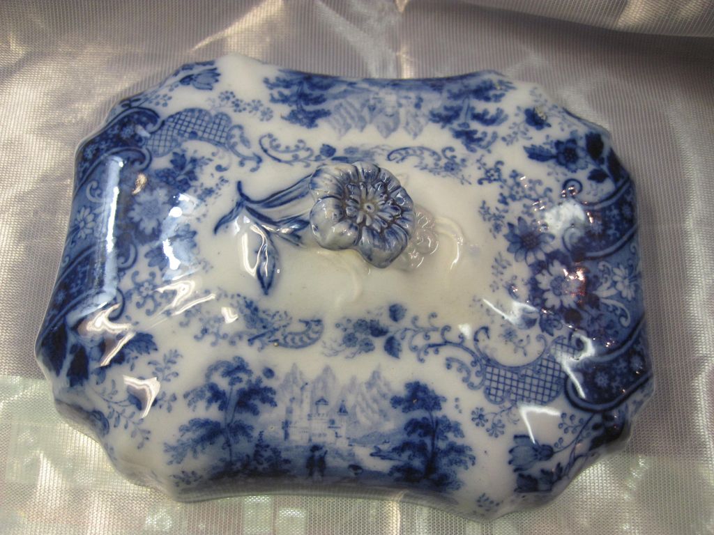 Flow Blue Covered Dish Flow Blue Covered Dish
