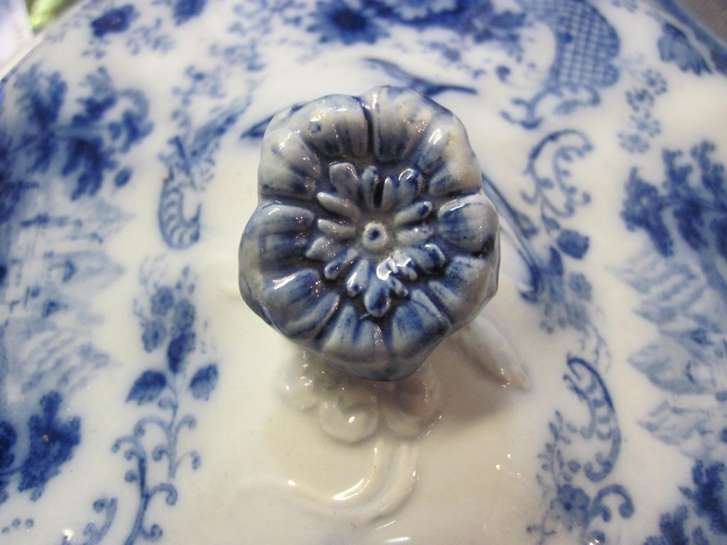 Flow Blue Covered Dish Flow Blue Covered Dish