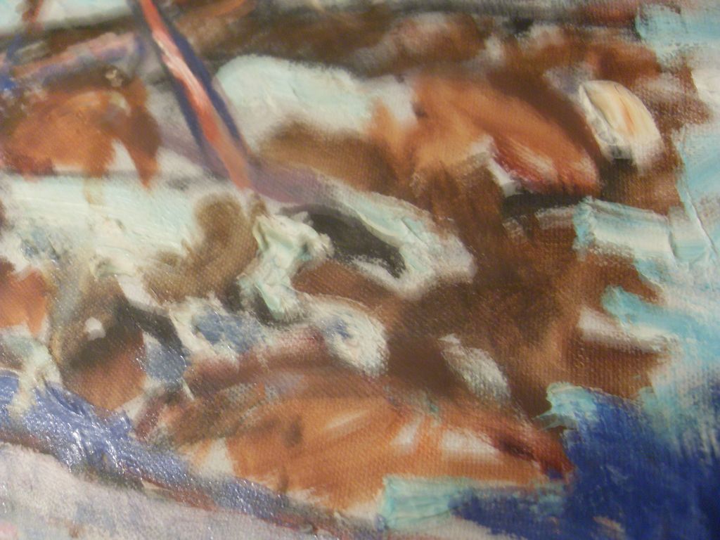 Stanley Futerman (1925 - 2010) Oil on Canvas Fallsburg Boat Club Stanley Futerman (1925 - 2010) Oil on Canvas Fallsburg Boat Club