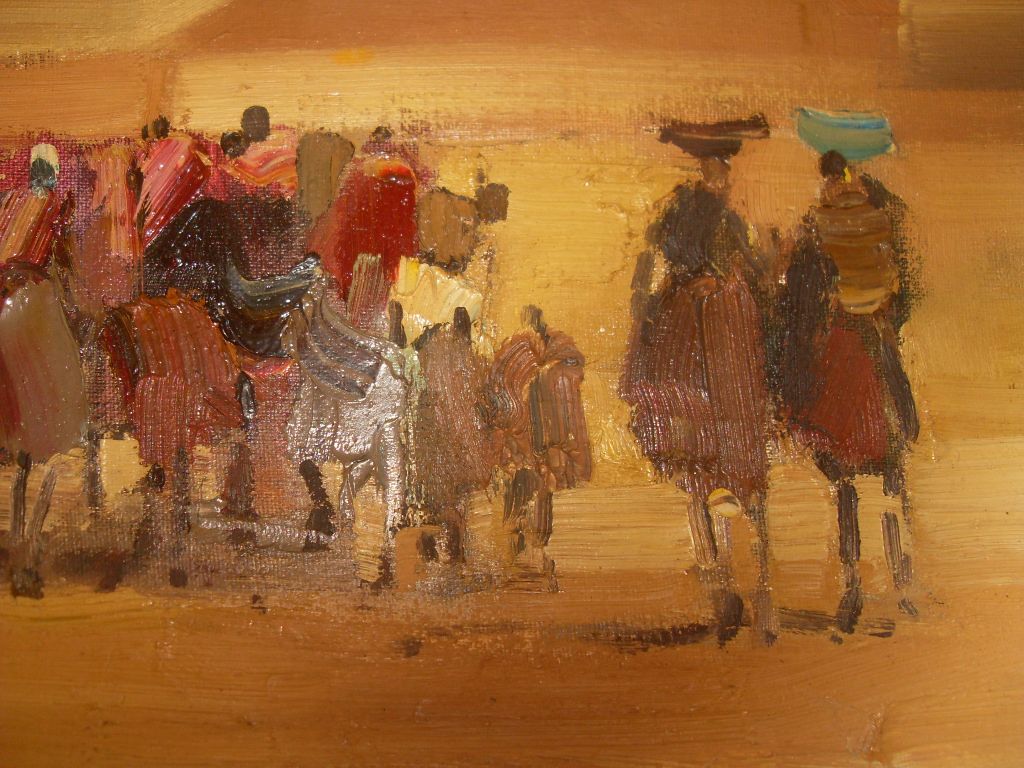 Mario Cespedes (1940 - ) Oil on Canvas "Bahia" Mario Cespedes (1940 - ) Oil on Canvas "Bahia"