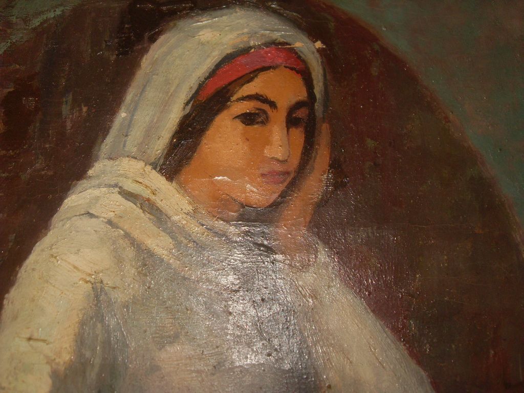 Israeli Artist Zvi Ehrman Oil on Canvas (20th Century) Israeli Artist Zvi Ehrman Oil on Canvas (20th Century)