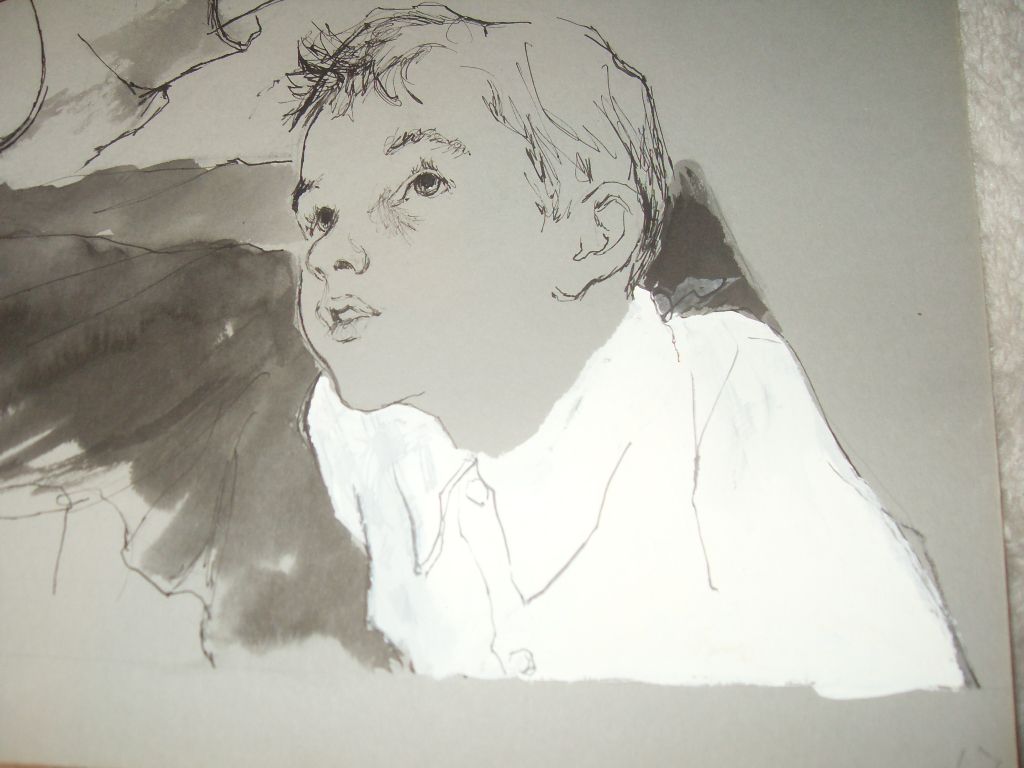 Tracy Sugarman Illustration Pen and Ink with Gouache on Board Tracy Sugarman Illustration Pen and Ink with Gouache on Board