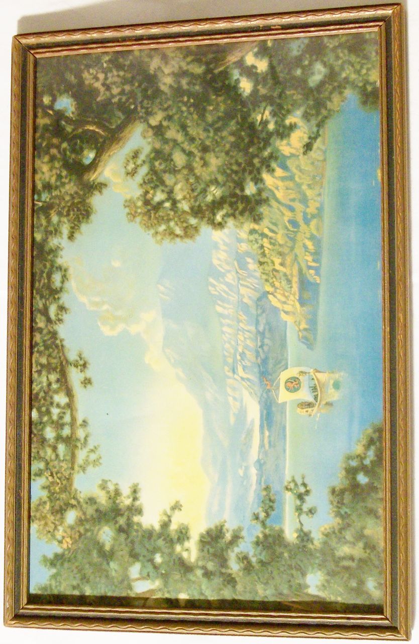 Framed Robert Atkinson Fox 1920s Print - The River of Romance Framed Robert Atkinson Fox 1920s Print - The River of Romance