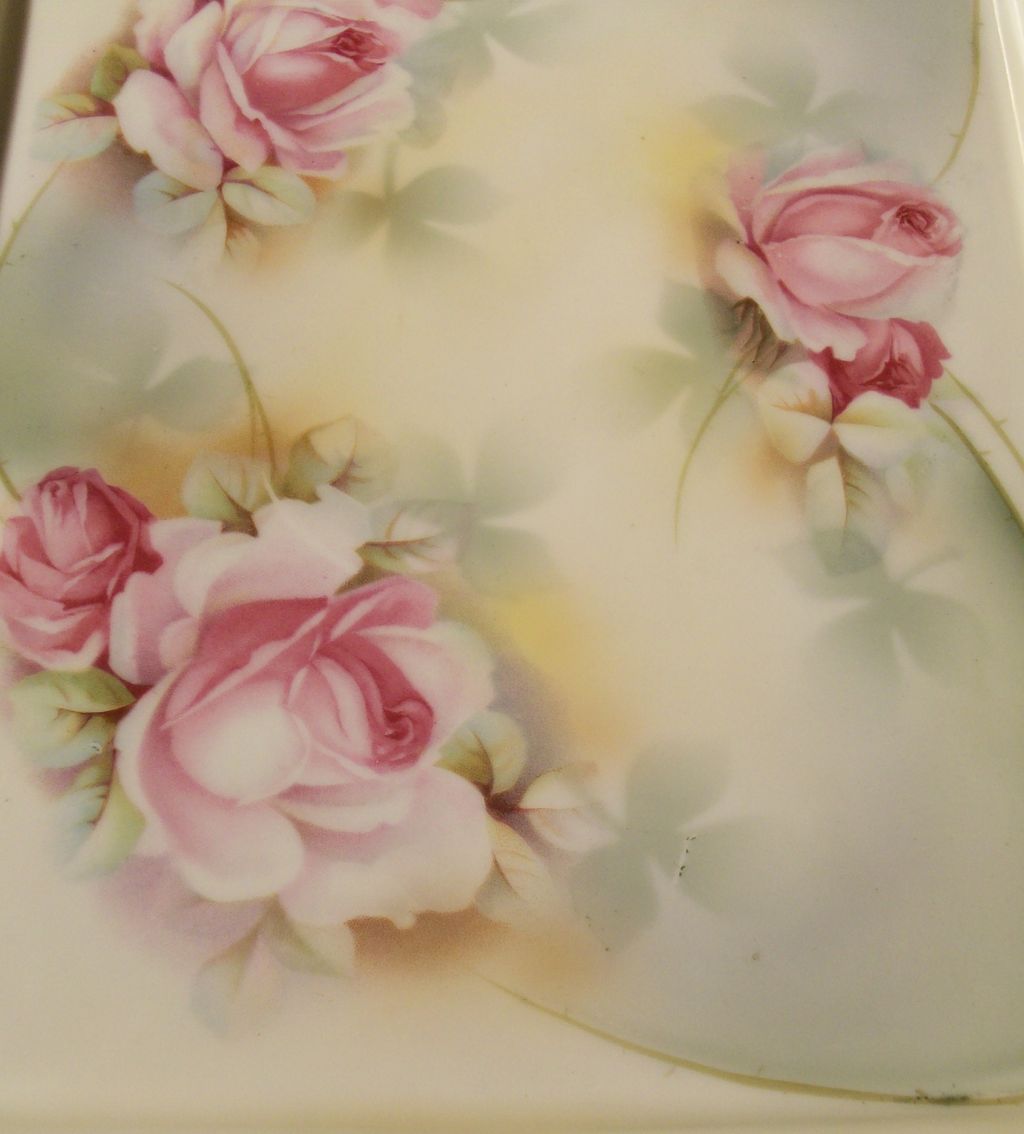 ES Erdmann Schlegelmilch Prufsia Prussia Porcelain Dresser Tray ES Erdmann Schlegelmilch Prufsia Prussia Porcelain Dresser Tray