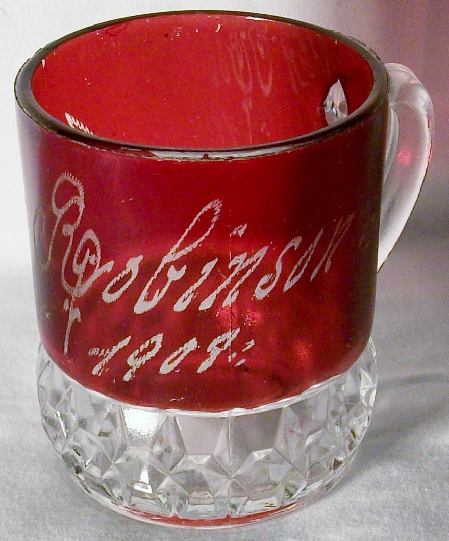 Ruby Flash - Stained Glass Cup - John Robinson 1909 Ruby Flash - Stained Glass Cup - John Robinson 1909