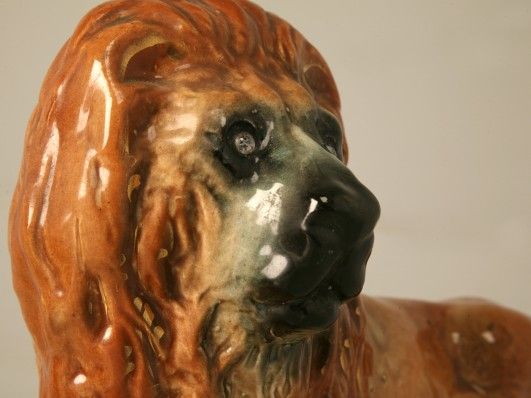 Antique Scottish Porcelain Lions Antique Scottish Porcelain Lions