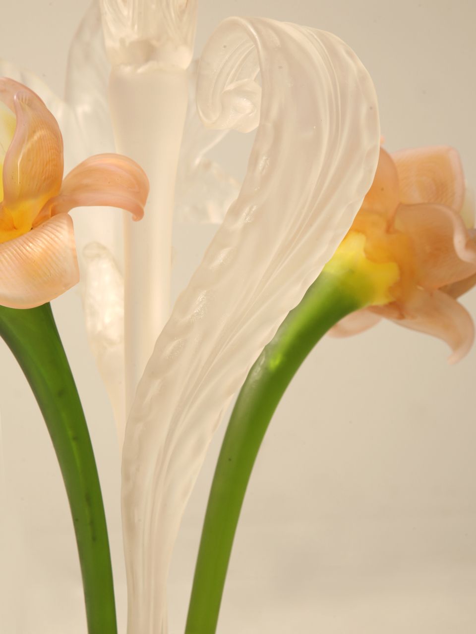 Antique French Frosted and Art Glass Epergne or Centerpiece Antique French Frosted and Art Glass Epergne or Centerpiece