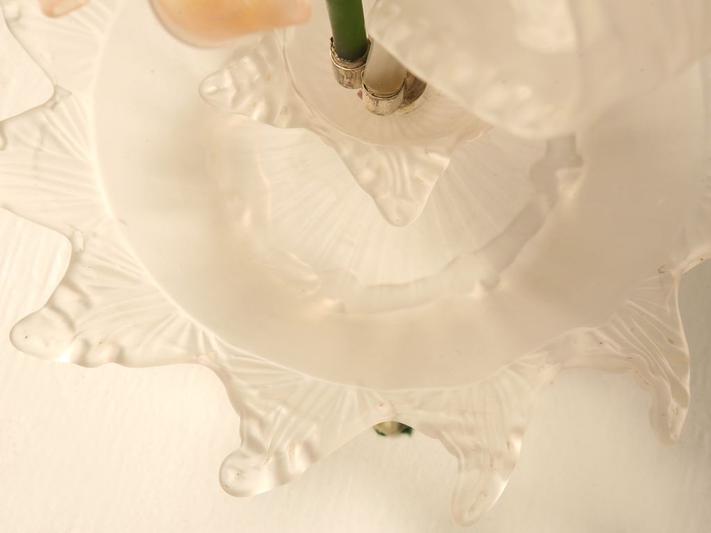 Antique French Frosted and Art Glass Epergne or Centerpiece Antique French Frosted and Art Glass Epergne or Centerpiece