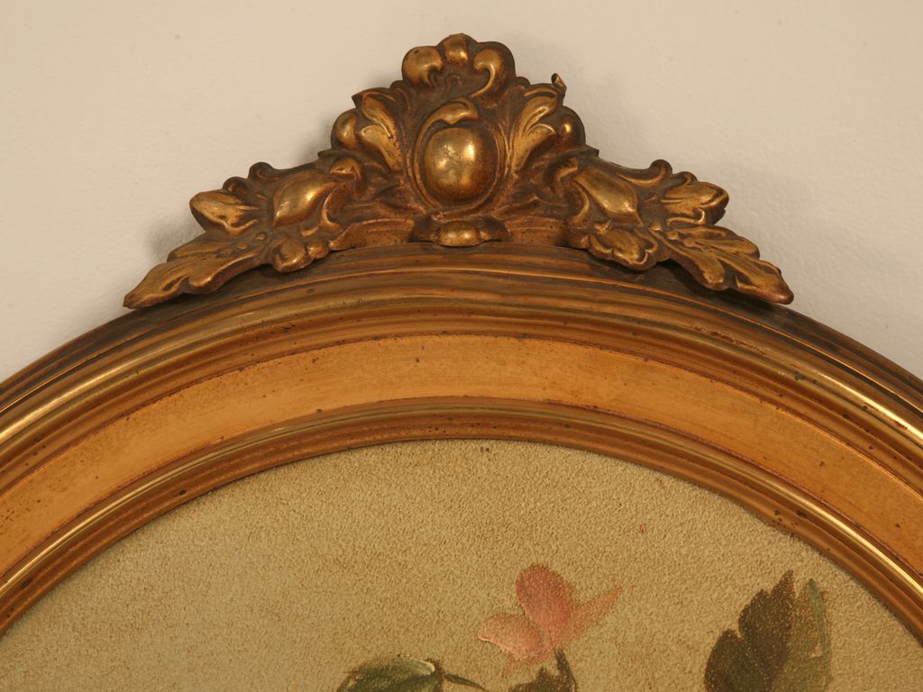 Gorgeous Antique English Toleware Roses Painted on Tin (Newer Frame) Gorgeous Antique English Toleware Roses Painted on Tin (Newer Frame)