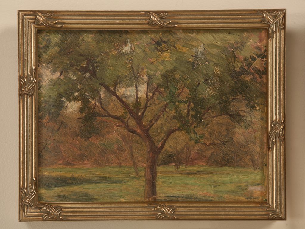 Original Seven Antique French Oil Paintings in a Set - Newer Custom Frames Original Seven Antique French Oil Paintings in a Set - Newer Custom Frames