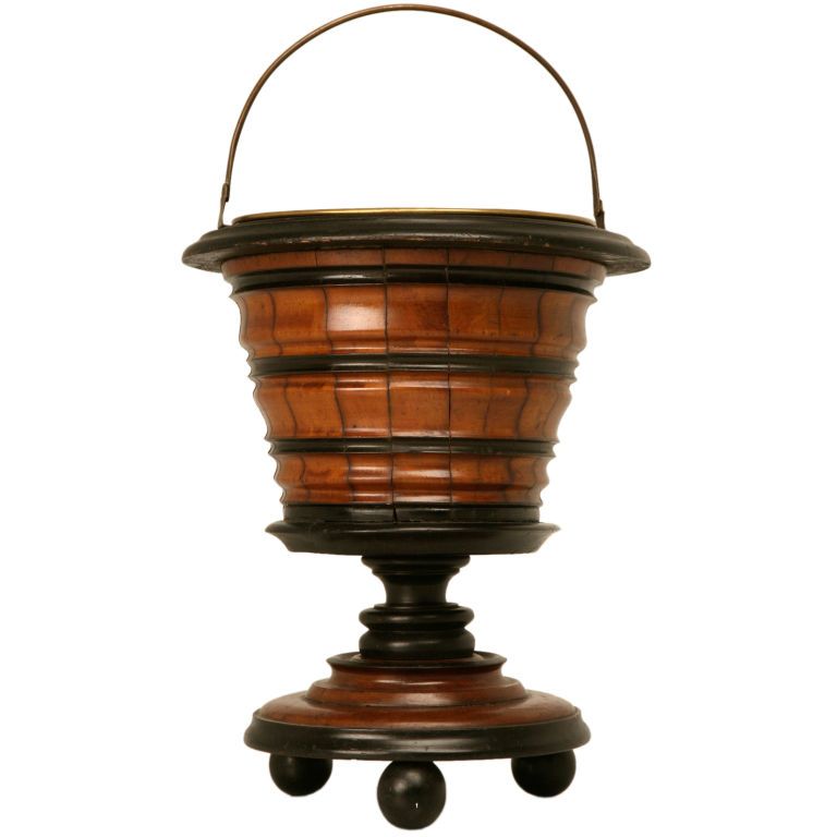 c.1850 Antique Dutch Mahogany Treen Peat Bucket/Wine Cooler c.1850 Antique Dutch Mahogany Treen Peat Bucket/Wine Cooler