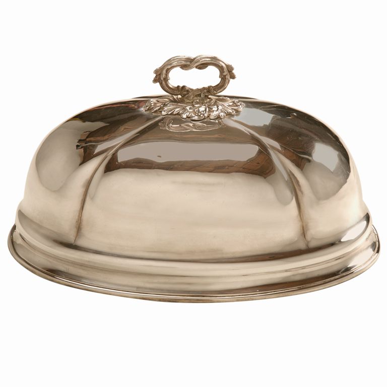 Spectacular Large Antique English Silver Plated Meat Dome Spectacular Large Antique English Silver Plated Meat Dome