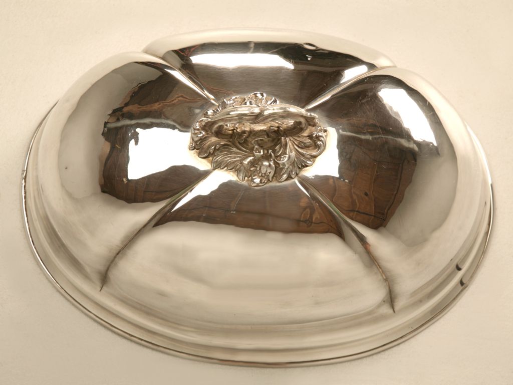 Spectacular Large Antique English Silver Plated Meat Dome Spectacular Large Antique English Silver Plated Meat Dome