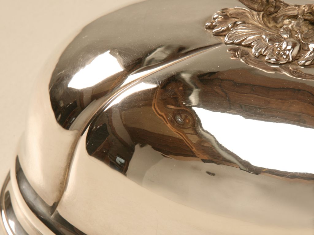 Spectacular Large Antique English Silver Plated Meat Dome Spectacular Large Antique English Silver Plated Meat Dome