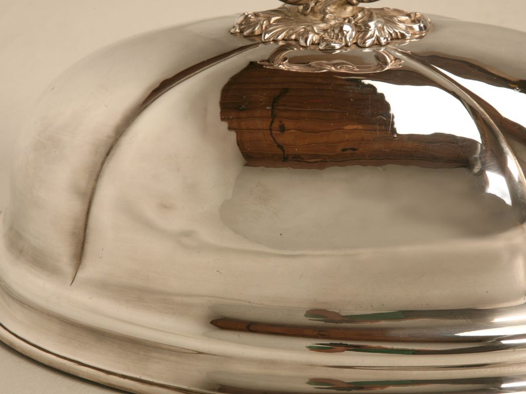 Spectacular Large Antique English Silver Plated Meat Dome Spectacular Large Antique English Silver Plated Meat Dome