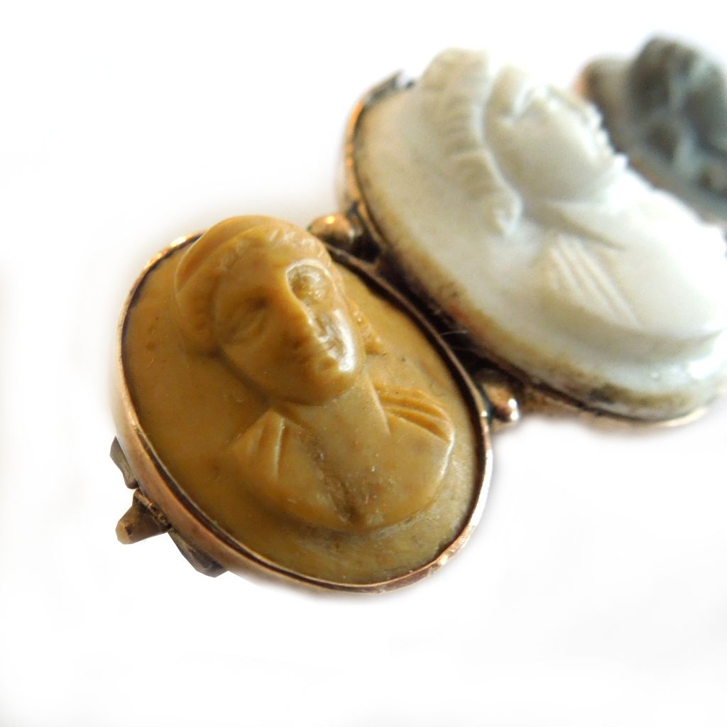Antique 3 Lava Cameos Antique 3 Lava Cameos