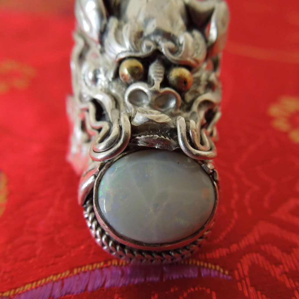 Silver Dragon Head Ring Silver Dragon Head Ring