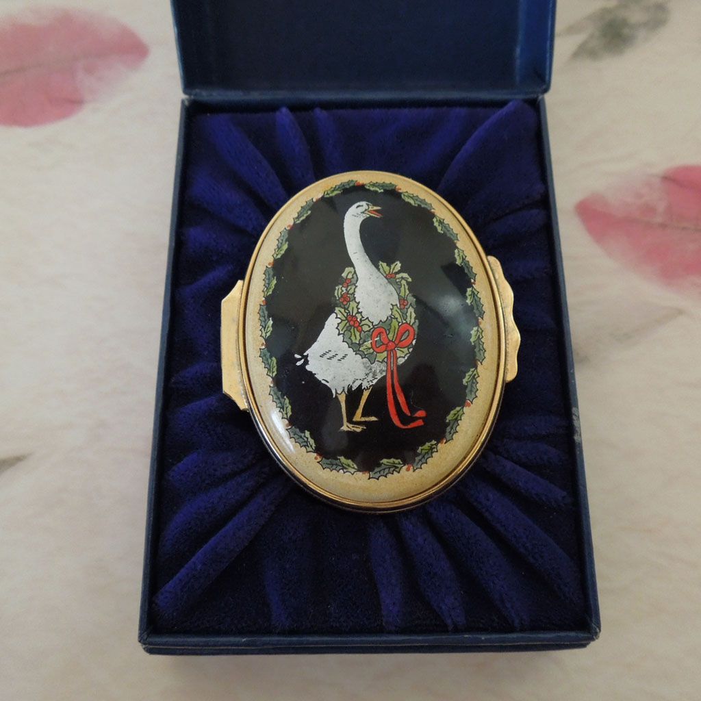 Vintage Halcyon Days Enamel Trinket/Pill Box Vintage Halcyon Days Enamel Trinket/Pill Box