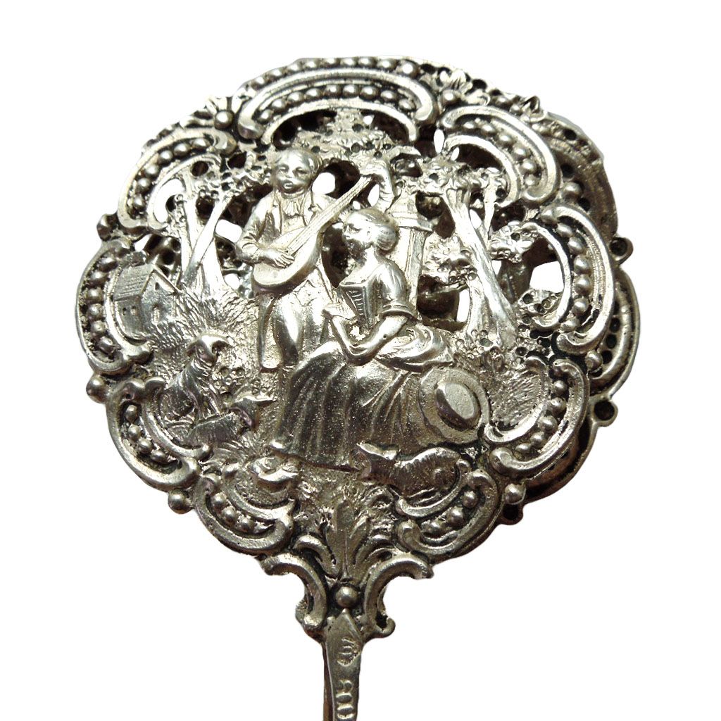 Antique 800 Silver Pastry Tong Antique 800 Silver Pastry Tong