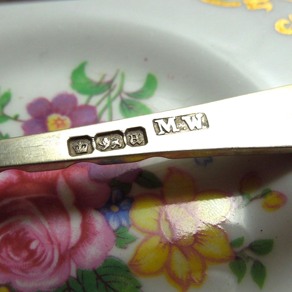 Sheffield 1893 Sterling Sugar Tongs Sheffield 1893 Sterling Sugar Tongs