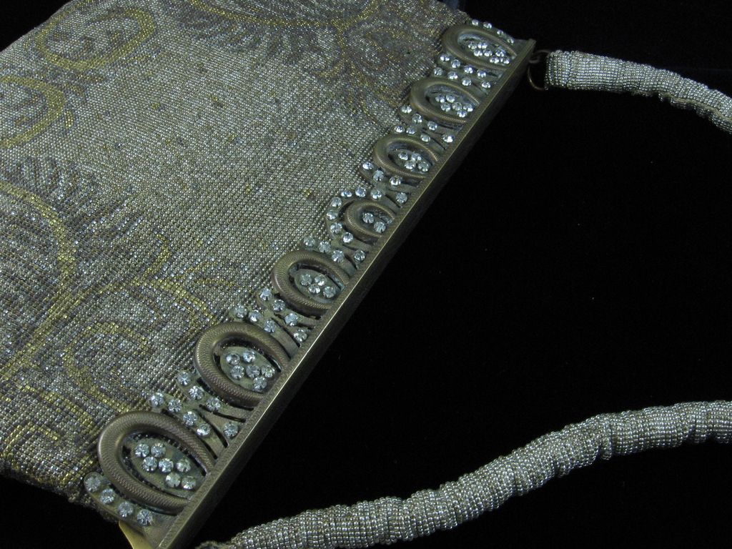 Cut Steel and Mixed Metals Beaded Purse Cut Steel and Mixed Metals Beaded Purse