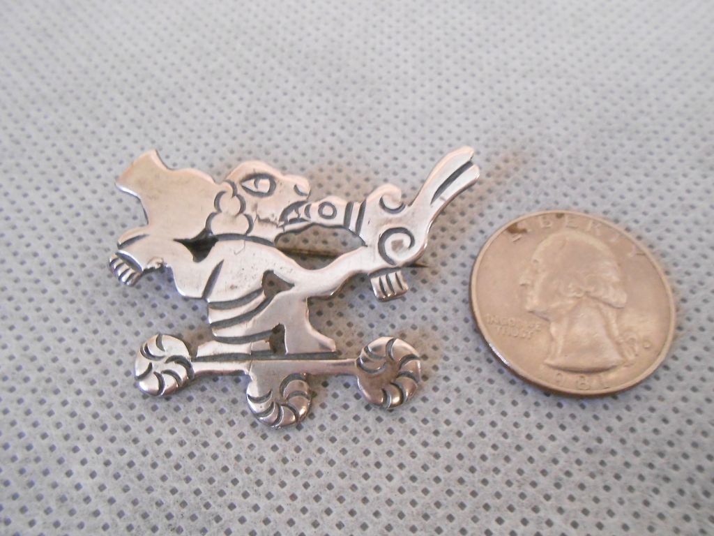 Serafin Moctezuma 980 Silver Mayan Hieroglyphics Brooch/Pin Taxco Mexico Serafin Moctezuma 980 Silver Mayan Hieroglyphics Brooch/Pin Taxco Mexico