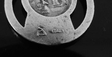 Lovely Italian Vintage Virgin Mary Double Sided Pendant or Medal Larger in Size Silver over Copper Lovely Italian Vintage Virgin Mary Double Sided Pendant or Medal Larger in Size Silver over Copper