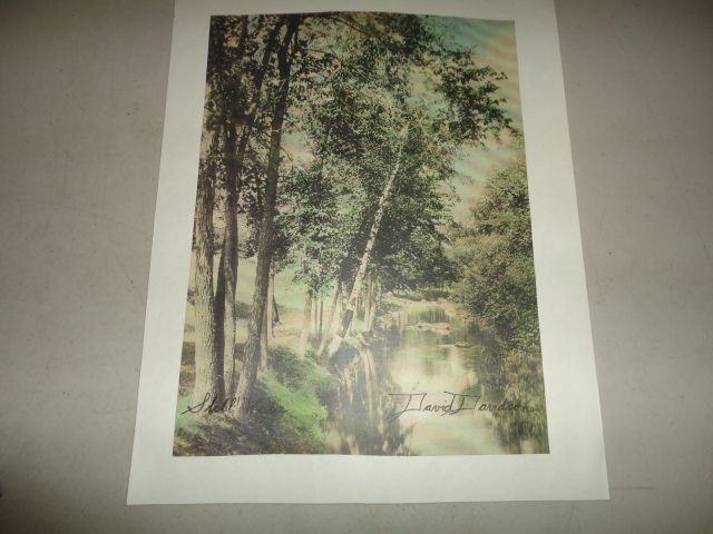 David Davidson Hand Colored Photograph Still Water David Davidson Hand Colored Photograph Still Water