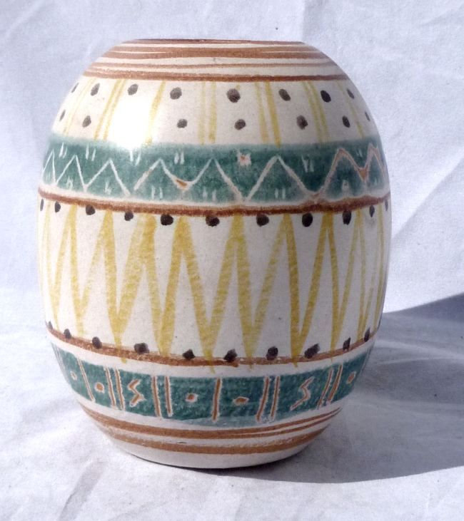 1951 Michael Andersen Denmark Hand Painted Art Pottery Vase 1951 Michael Andersen Denmark Hand Painted Art Pottery Vase