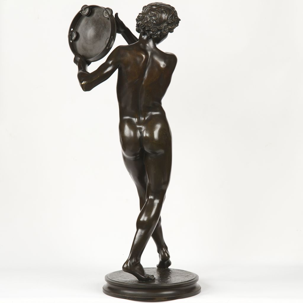Justin Chrysostome Sanson (France, 1833-1910) Original Antique Bronze Sculpture "Le Danseur Romain" c. 1869-80 Justin Chrysostome Sanson (France, 1833-1910) Original Antique Bronze Sculpture "Le Danseur Romain" c. 1869-80