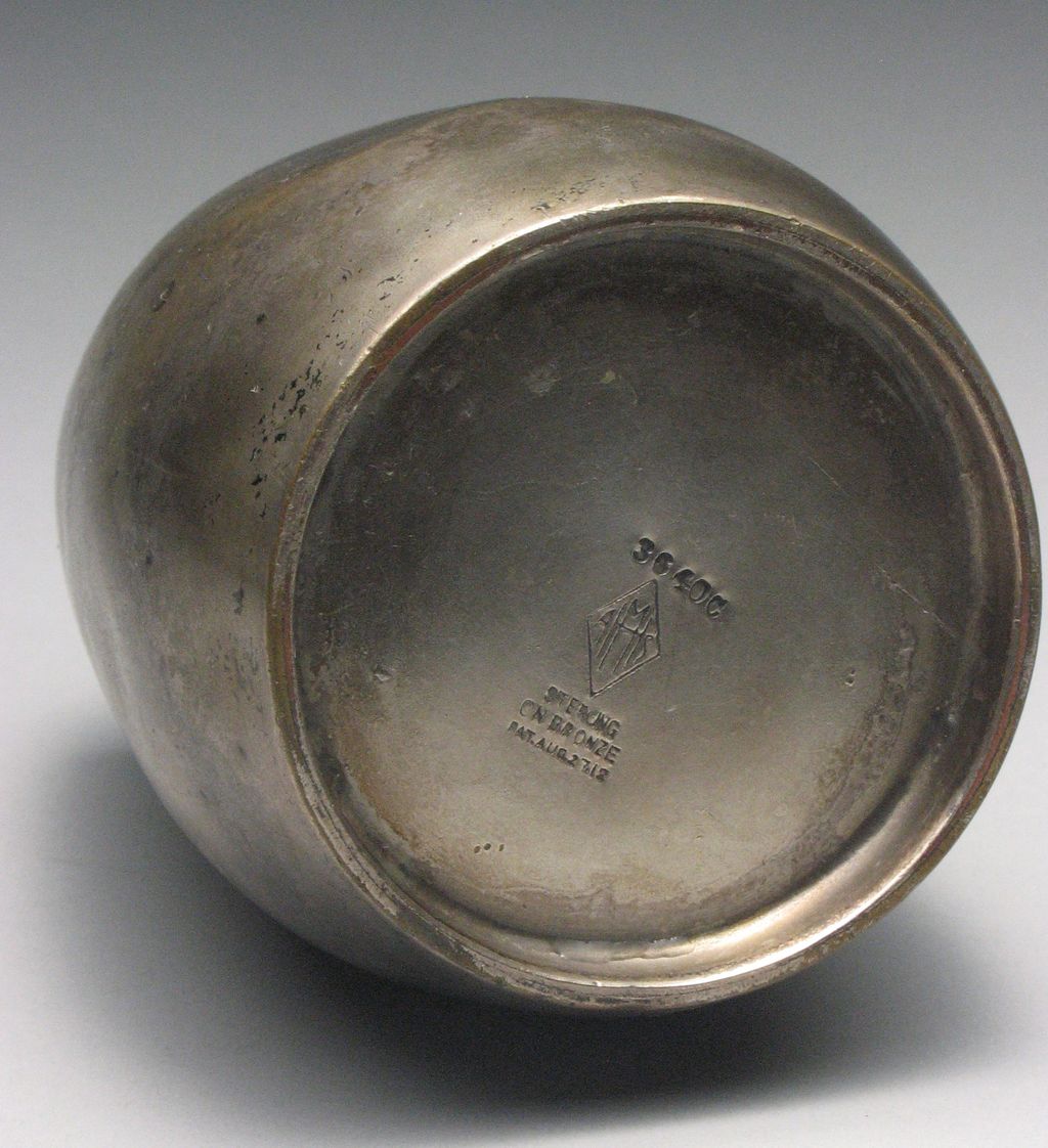 Heintz Art Metal Sterling of Bronze Aesthetic Pine Needles Vase 1912 Heintz Art Metal Sterling of Bronze Aesthetic Pine Needles Vase 1912