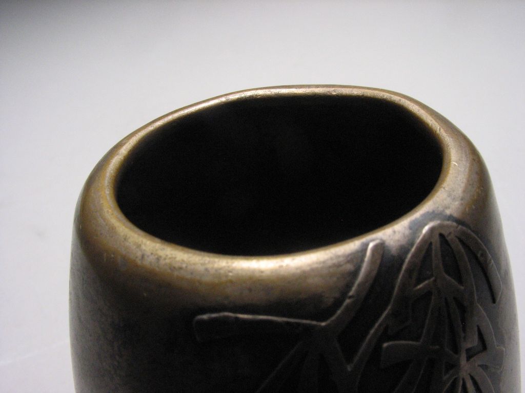 Heintz Art Metal Sterling of Bronze Aesthetic Pine Needles Vase 1912 Heintz Art Metal Sterling of Bronze Aesthetic Pine Needles Vase 1912