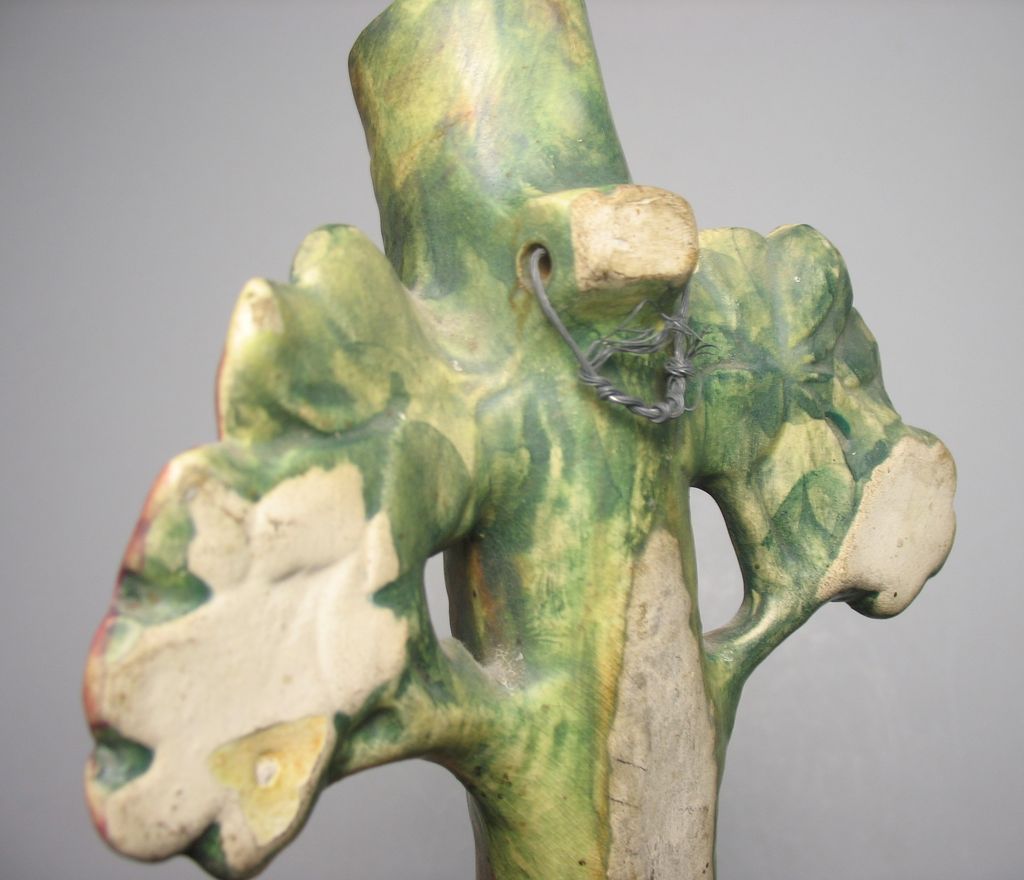 Vintage Weller Pottery Woodcraft Apple Blossom Wall Pocket Vase Vintage Weller Pottery Woodcraft Apple Blossom Wall Pocket Vase