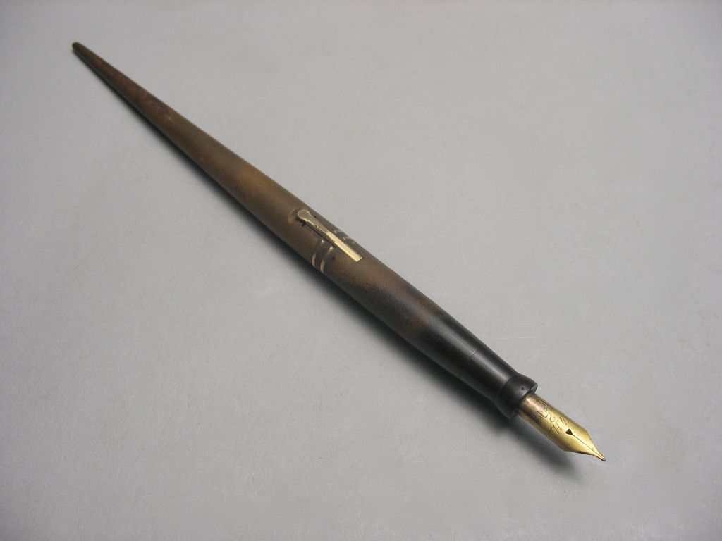 1920s Vintage Wahl Fountain Pen Set With Marble Base 1920s Vintage Wahl Fountain Pen Set With Marble Base