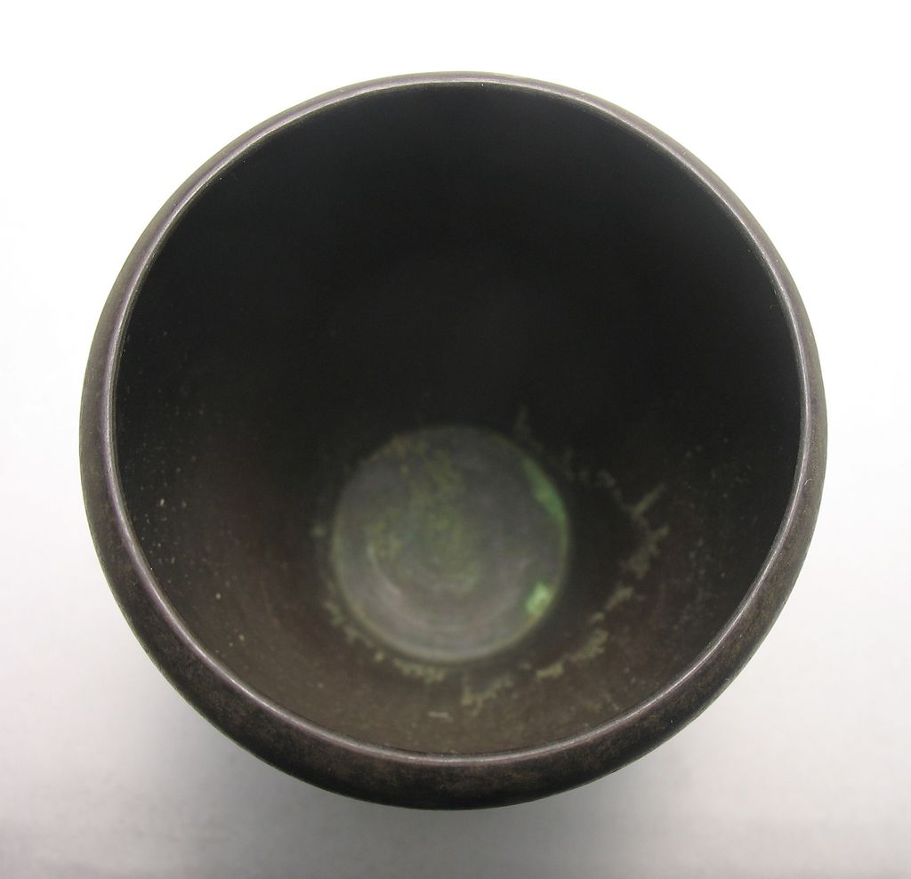 Heintz Art Metal Sterling Silver on Bronze Iris Vase Heintz Art Metal Sterling Silver on Bronze Iris Vase