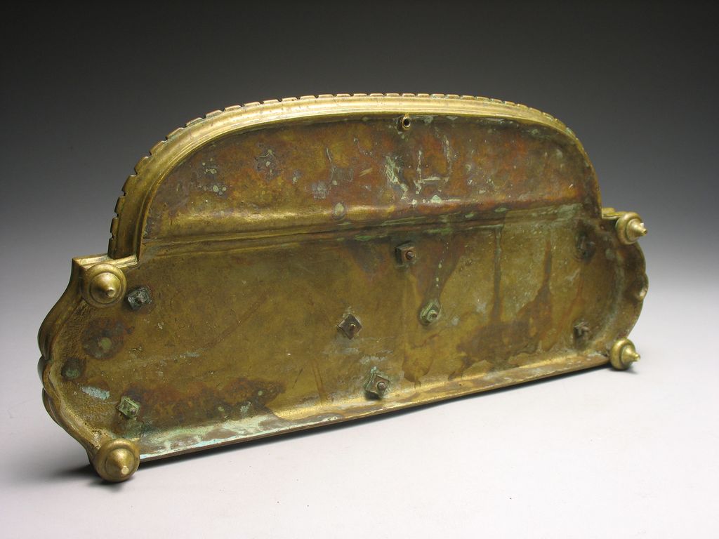 Antique French Brass Dragon Inkwell Antique French Brass Dragon Inkwell