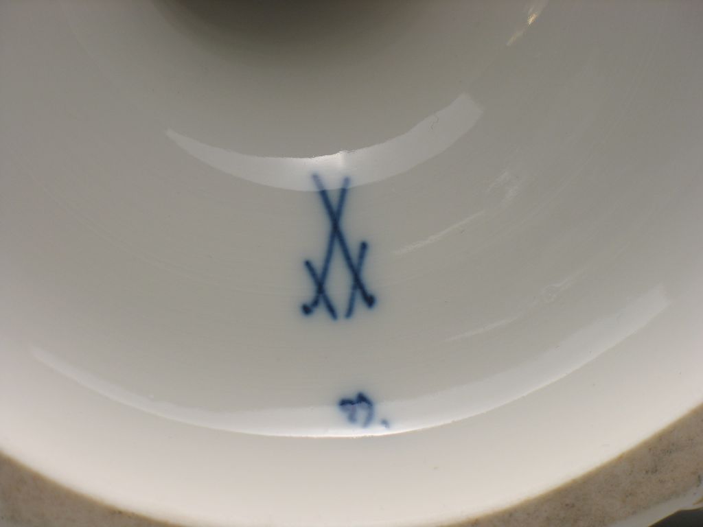 Pair Meissen Porcelain Candlesticks Pair Meissen Porcelain Candlesticks