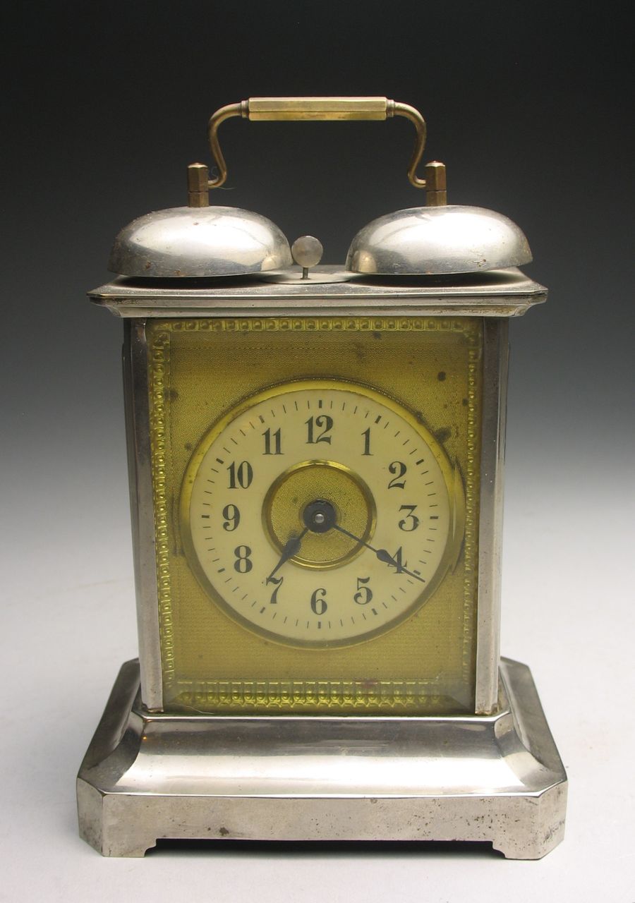 Antique Junghans Two Bell Alarm Carriage Clock Antique Junghans Two Bell Alarm Carriage Clock