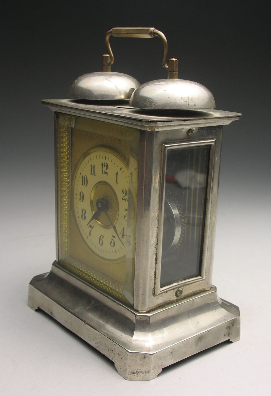 Antique Junghans Two Bell Alarm Carriage Clock Antique Junghans Two Bell Alarm Carriage Clock