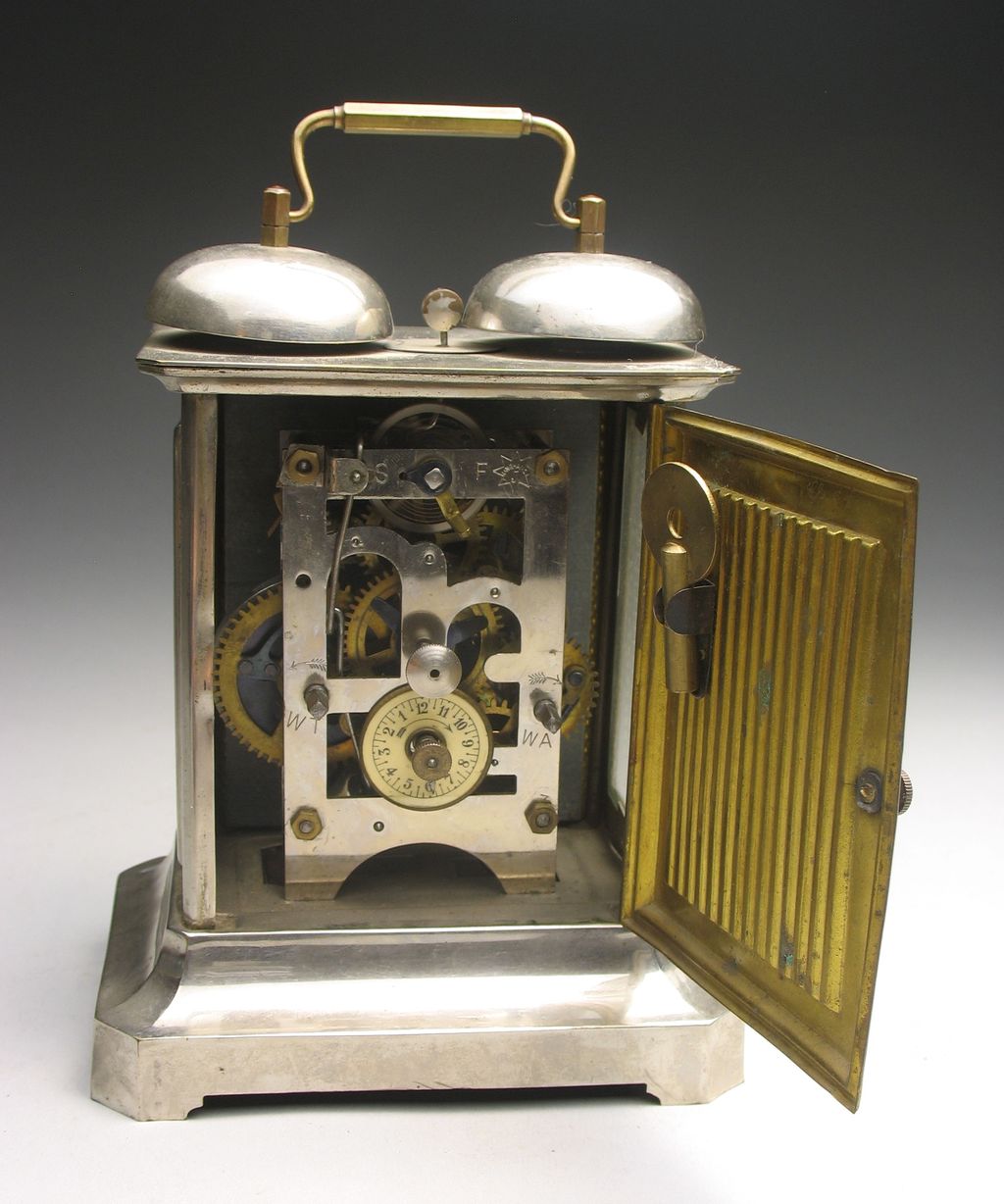 Antique Junghans Two Bell Alarm Carriage Clock Antique Junghans Two Bell Alarm Carriage Clock