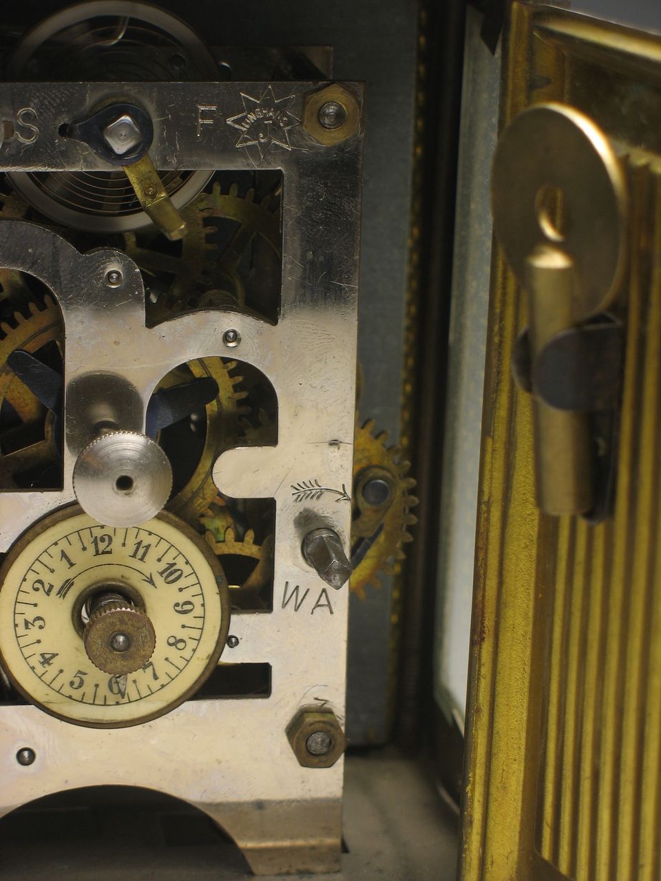 Antique Junghans Two Bell Alarm Carriage Clock Antique Junghans Two Bell Alarm Carriage Clock